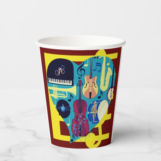 ジャズ・ブルース 紙コップ (裏面)