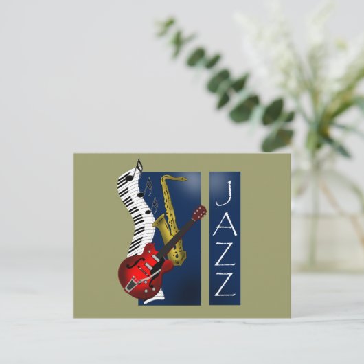 ジャズ ポストカード (スタンド正面)