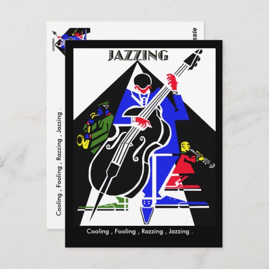 ジャズ… ポストカード (正面/裏面)