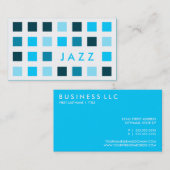 ジャズ(モダン正方形) 名刺 (正面/裏面)