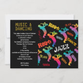 ジャズ・レトロ・ミュージック・パーティー 招待状 (正面)
