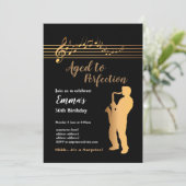 ジャズ、音楽パーティの招待状、完璧に進化 招待状 (スタンド正面)