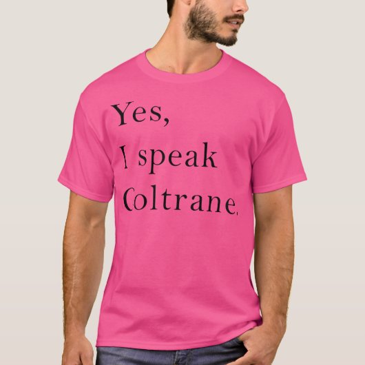ジャズTシャツ – Coltrane Lover Ts Jazz Music Lover Tシャツ (正面)