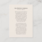 ジャセノバック正教会の聖殉教者祈りの言葉カード プレイスカード (裏面)