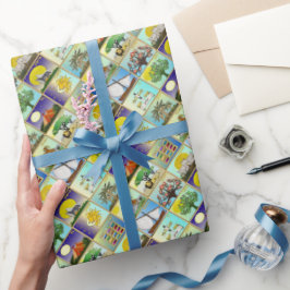 ジャダカ12部族イスラエル美術プリントラッピングPap ラッピングペーパー