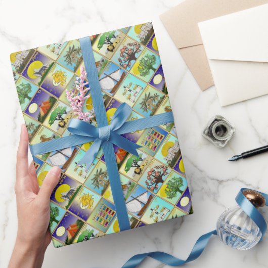 ジャダカ12部族イスラエル美術プリントラッピングPap ラッピングペーパー (ギフト)