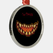 ジャッおもしろいクランタンサンダー_コーブ メタルオーナメント (右)