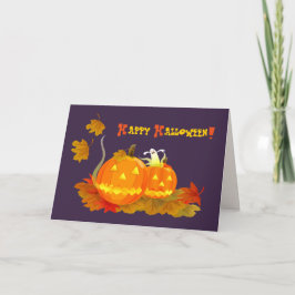 ジャッおもしろいク・オランタンハロウィーン カード