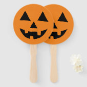 ジャッおもしろいク・オ・ランター・ハロウィンアートシンプル・ジャック・オ ハンドファン (正面&裏面)