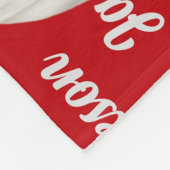 ジャッおもしろいク・ラッセル犬の名前のクパターン(の模様が)あるリスマス フリースブランケット (角)