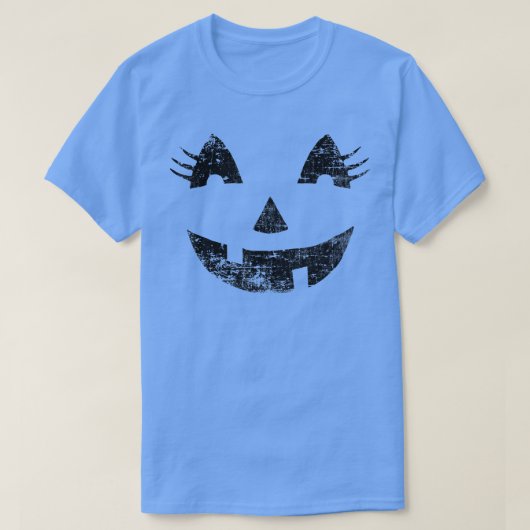 ジャッおもしろいクO'ランタンパンプキンアイラッシュハロウィーン Tシャツ (デザイン正面)