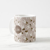 ジャッお洒落ク・ラッセル・テリアANYカラー コーヒーマグカップ (正面左)