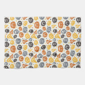 ジャッカラフルク – O' – ランタン顔パターン キッチンタオル (横)