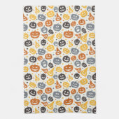 ジャッカラフルク – O' – ランタン顔パターン キッチンタオル (縦)