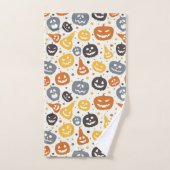 ジャッカラフルク – O' – ランタン顔パターン バスタオルセット (ハンドタオル)