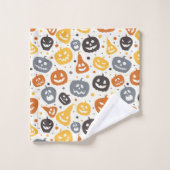 ジャッカラフルク – O' – ランタン顔パターン バスタオルセット (ウォッシュタオル)