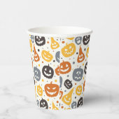 ジャッカラフルク – O' – ランタン顔パターン 紙コップ (右)