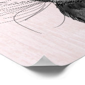 ジャッカロペとピンク〔雄ジカの〕枝角 ポスター (角)