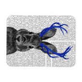 ジャッカロペとブルー〔雄ジカの〕枝角 マグネット (横)