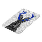 ジャッカロペとブルー〔雄ジカの〕枝角 マグネット (左側)