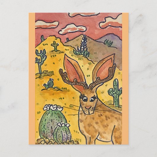 ジャッカロペオリジナルアートパロディ ポストカード (正面)