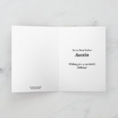 ジャッカロペパーソナライズされた誕生日 カード (内部)