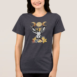 ジャッカロープムーン女神Tシャツ トライブレンドTシャツ