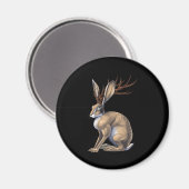 ジャッカロープ類耳下腺動物 マグネット (正面/裏面)