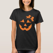 ジャッガーリークオランタンパンプキン顔ハロウィーン Tシャツ (正面)