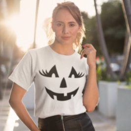 ジャッガーリークオランタンパンプキン顔ハロウィーン Tシャツ
