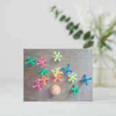 ジャッキカラフルをボードに投げたボール ポストカード (スタンド正面)