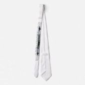 ジャッキロイドによるマンチェスターの図書館のコラージュ ネクタイ (裏面)