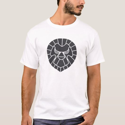 ジャッキーのカルマのライオンの灰色のTシャツ Tシャツ (正面)