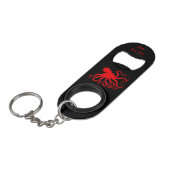 ジャッキーの❤のタコ-小型栓抜きKeychain キーホルダー栓抜き (正面アングル)