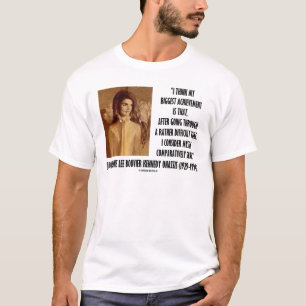 ジャッキーケネディのポートレートの比較的健全な引用文 Tシャツ