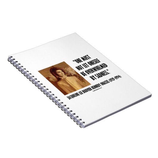 ジャッキーケネディのポートレート許可されなかった自分自身悲しさ ノートブック (右側)