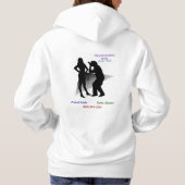 ジャッキーパーソナライズされたフード付きスウェットシャツ パーカ (裏面)