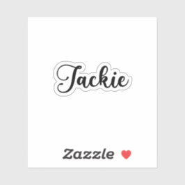 ジャッキー名 – 手書き書道 シール