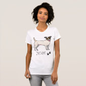 ジャッキー犬のTシャツ Tシャツ (正面フル)