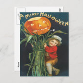 ジャッキ及びカボチャの茎ヴィンテージ葉書 ポストカード (正面/裏面)