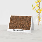 ジャッキo'のランタンの実体画 カード (黄色い花)