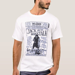 ジャックおよび豆の茎1917年の映画広告のTシャツ Tシャツ