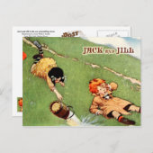 ジャックとジルが丘を転がり落ちた ポストカード (正面/裏面)