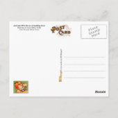 ジャックとジルが丘を転がり落ちた ポストカード (裏面)