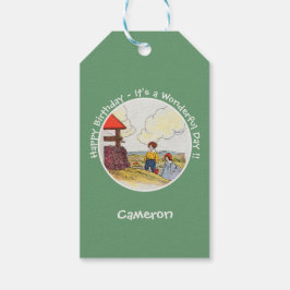 ジャックとジルのお母さんガチョウの誕生日パーティーのアイテム ギフトタグ