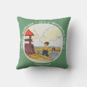 ジャックとジルのお母さんガチョウの誕生日パーティーのアイテム クッション (裏面)