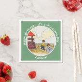 ジャックとジルのお母さんガチョウの誕生日パーティーのアイテム スタンダードカクテルナプキン (インサイチュ)