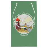 ジャックとジルのお母さんガチョウの誕生日パーティーのアイテム スモールペーパーバッグ (裏面)