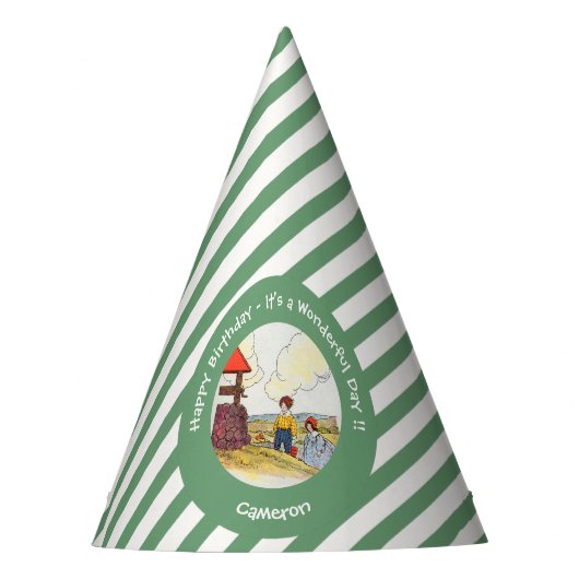 ジャックとジルのお母さんガチョウの誕生日パーティーのアイテム パーティーハット (正面)