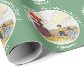 ジャックとジルのお母さんガチョウの誕生日パーティーのアイテム ラッピングペーパー (ロールコーナー)